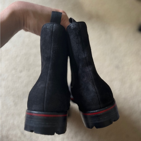 Christian Louboutin black suede spiked boots. 12 *READ* - Picture 12 of 15